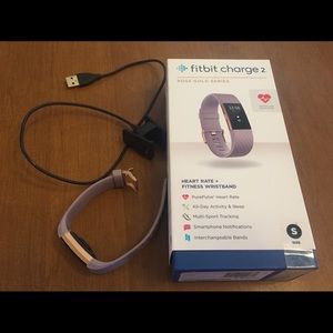 Fitbit Charge 2 Rose Gold size small